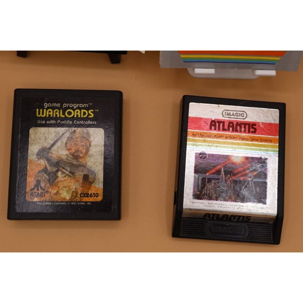Atari‎ 2600 Warlords With Manual & Imagic Atlantis Untested Video Games Lot of 2
